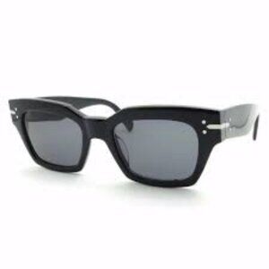 CELINE Geometric Acetate Black Sunglasses with polarized lens GUC